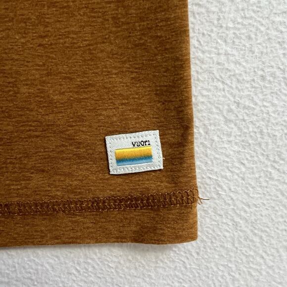 Vuori Autumn Heather Strato Tech Tee Short Sleeve Performance Crew Shirt V126 S - Picture 3 of 10